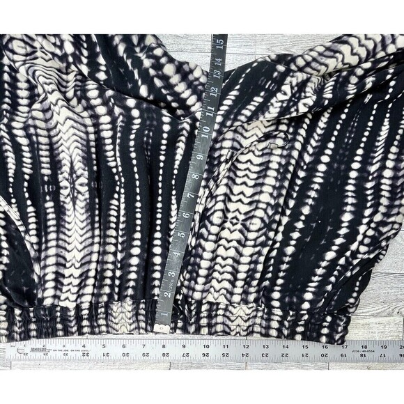 Tribal Jeans Dark Purple/Ivory Pull On Pants Pockets Flowy Tie Dye Boho Hippie - Picture 5 of 11